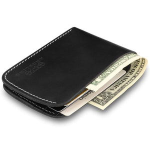 Otto Angelino Genuine Leather Slim Bifold Wallet with ID Slot - Unisex