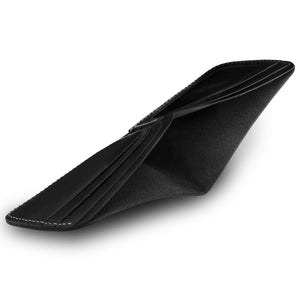 Otto Angelino Genuine Leather Slim Bifold Wallet with ID Slot - Unisex