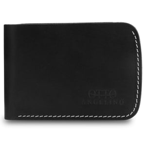 Otto Angelino Genuine Leather Slim Bifold Wallet with ID Slot - Unisex