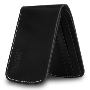 Otto Angelino Genuine Leather Slim Bifold Wallet with ID Slot - Unisex
