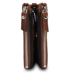 Otto Angelino Genuine Leather Multipurpose Bifold Wallet - RFID Blocking - Unisex