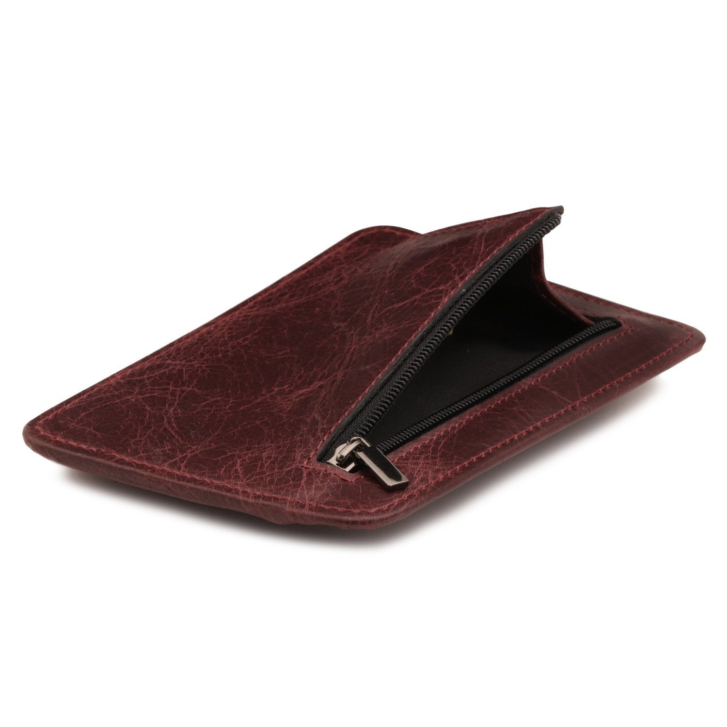 Otto Angelino Italian Top Grain Leather Minimalist Men Wallet