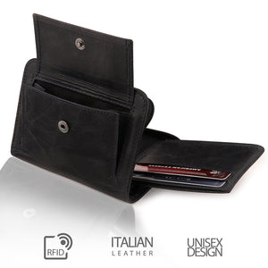 Otto Angelino - Zippered Bifold Wallet for Men