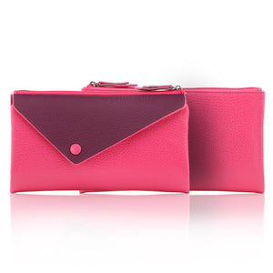 Otto Angelino Genuine Leather Envelope Wallet with Phone Compatible Slots - RFID Blocking - Unisex