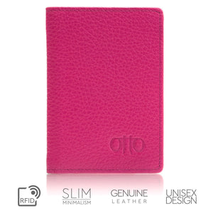 Otto Angelino Genuine Bifold Leather Wallet - Passport Style - ID, Bank Cards and Cash, RFID BLOCKING - Unisex