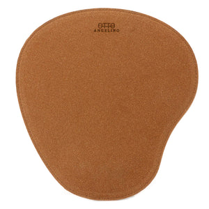 Londo Leather Oval Mouse Pad with Wrist Rest