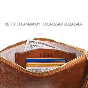 Otto Angelino - Smooth Wallet with Wristlet Strap