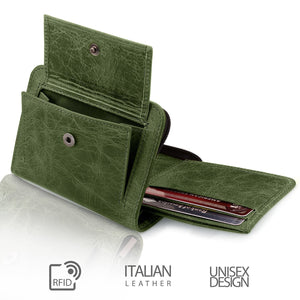 Otto Angelino - Zippered Bifold Wallet for Men