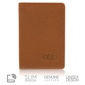 Otto Angelino Genuine Bifold Leather Wallet - Passport Style - ID, Bank Cards and Cash, RFID BLOCKING - Unisex