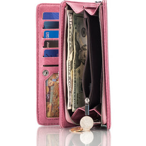 Otto Angelino - Women’s Business Wallet / Clutch with Wristlet