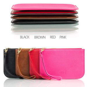 Otto Angelino - Smooth Wavy Wallet with Wristlet Strap