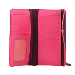 Otto Angelino Genuine Leather Envelope Wallet with Phone Compatible Slots - RFID Blocking - Unisex