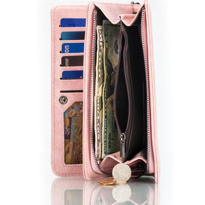 Otto Angelino - Women’s Business Wallet / Clutch with Wristlet