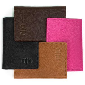 Otto Angelino Genuine Bifold Leather Wallet - Passport Style - ID, Bank Cards and Cash, RFID BLOCKING - Unisex