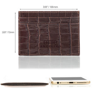 Otto Angelino Genuine Leather Wallet - Bank Cards, Money, Driver's License, RFID Blocking