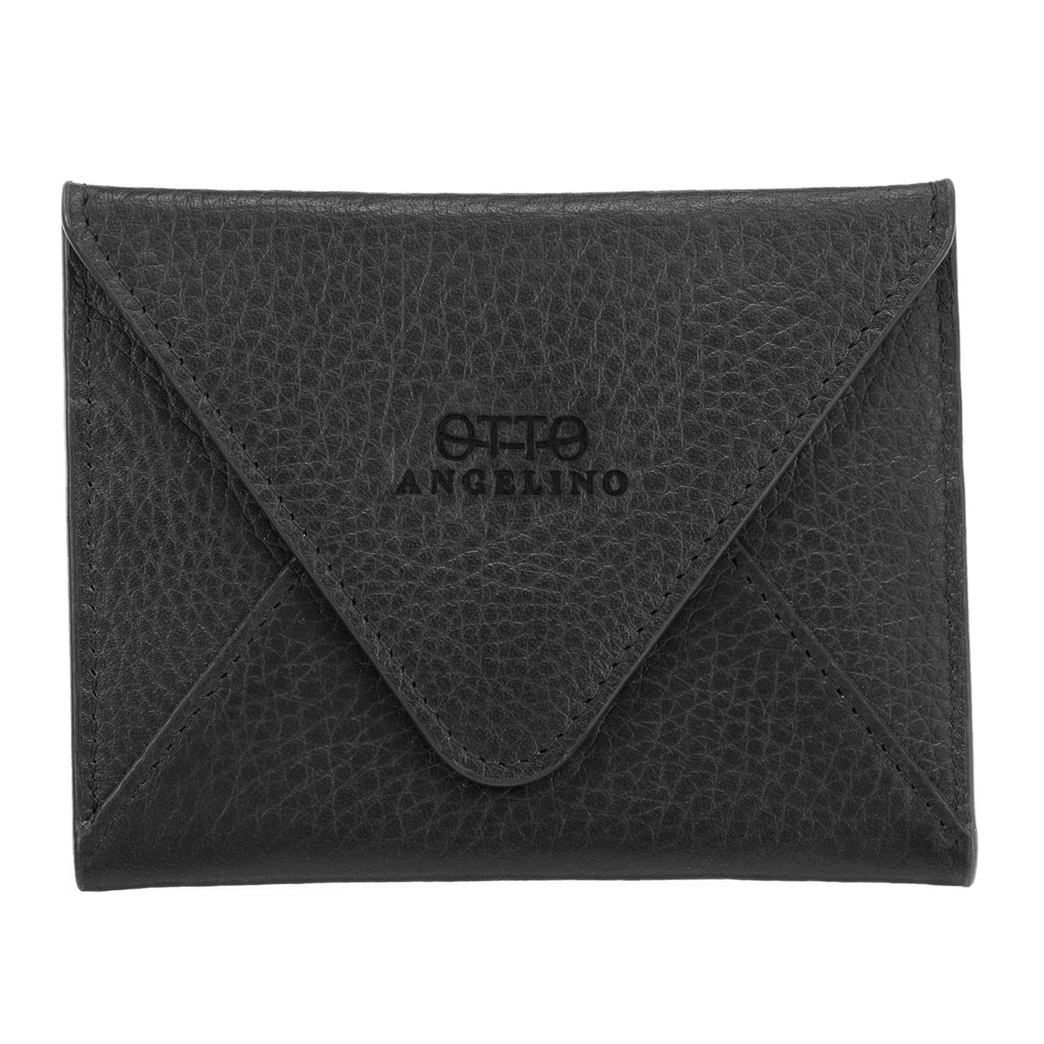 Otto Angelino Top Grain Leather Zippered ID Wallet with Wrist