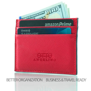 Otto Angelino Genuine Leather Wallet - Bank Cards, Money, Driver's License, RFID Blocking