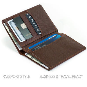 Otto Angelino - Bifold Leather Wallet | Passport Style