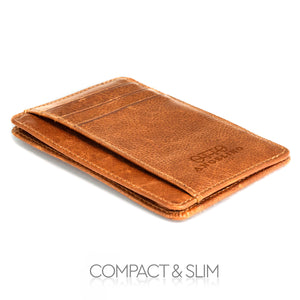 Otto Angelino Genuine Leather Wallet - Bank Cards, Money, Driver's License - Unisex
