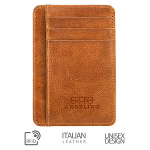 Otto Angelino Genuine Leather Wallet - Bank Cards, Money, Driver's License - Unisex