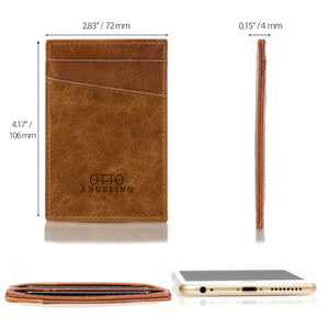 Otto Angelino Genuine Leather Wallet - Bank Cards, Money, Driver's License - Unisex
