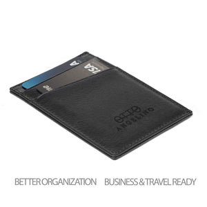 Otto Angelino Genuine Leather Wallet - Bank Cards, Money, Driver's License - Unisex