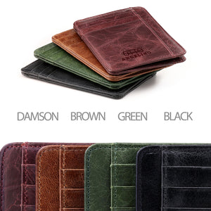 Otto Angelino Genuine Leather Wallet - Bank Cards, Money, Driver's License - Unisex