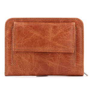 Otto Angelino RFID Blocking Men's Zippered Bifold Wallet-Italian Cowhide Leather
