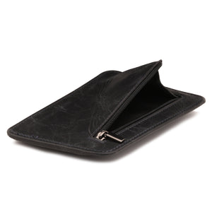 Otto Angelino Italian Leather Minimalist Men’s Wallet - Quick ID Access - RFID Blocking