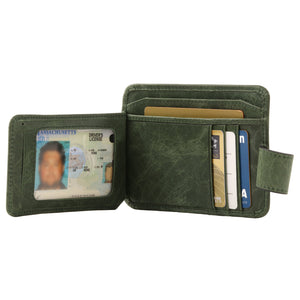 Otto Angelino Italian Leather Minimalist Men’s Wallet - Quick ID Access - RFID Blocking