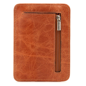 Otto Angelino Italian Leather Minimalist Men’s Wallet - Quick ID Access - RFID Blocking