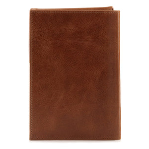 Otto Angelino Real Leather Passport Wallet - RFID Blocking with Ticket Slot and Baggage Tag