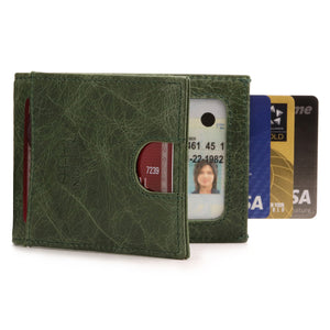 Otto Angelino Top Grain Leather Wallet with Money Clip - RFID Blocking – Unisex