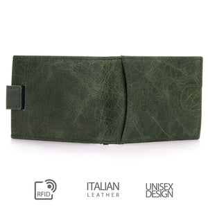Otto Angelino Top Grain Leather Wallet with Money Clip - RFID Blocking – Unisex