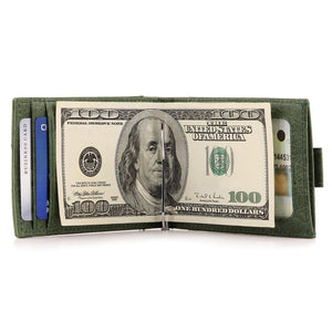 Otto Angelino Top Grain Leather Wallet with Money Clip - RFID Blocking – Unisex
