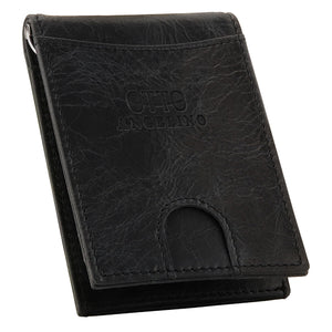 Otto Angelino Top Grain Leather Wallet with Money Clip - RFID Blocking – Unisex
