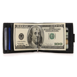Otto Angelino Top Grain Leather Wallet with Money Clip - RFID Blocking – Unisex