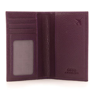 Otto Angelino Real Leather Passport Wallet - RFID Blocking and Baggage Tag - Unisex