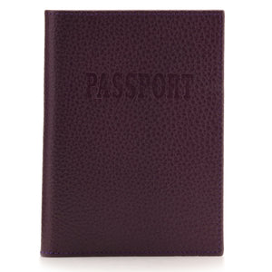 Otto Angelino Real Leather Passport Wallet - RFID Blocking and Baggage Tag - Unisex