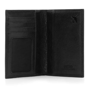 Otto Angelino Real Leather Passport Wallet - RFID Blocking and Baggage Tag - Unisex