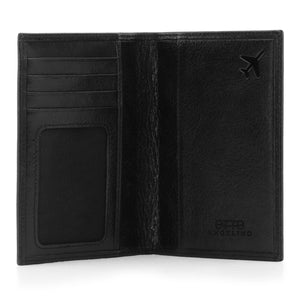 Otto Angelino Real Leather Passport Wallet - RFID Blocking and Baggage Tag - Unisex