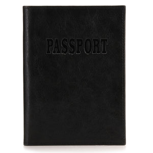 Otto Angelino Real Leather Passport Wallet - RFID Blocking and Baggage Tag - Unisex