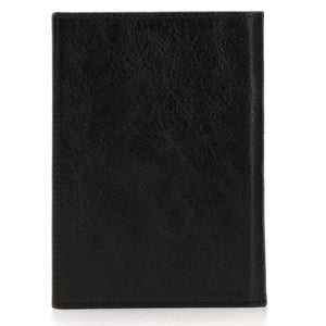 Otto Angelino Real Leather Passport Wallet - RFID Blocking and Baggage Tag - Unisex