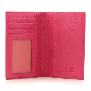 Otto Angelino Real Leather Passport Wallet - RFID Blocking and Baggage Tag - Unisex
