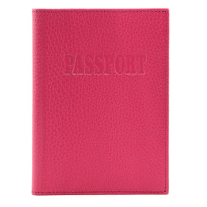 Otto Angelino Real Leather Passport Wallet - RFID Blocking and Baggage Tag - Unisex
