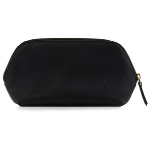 Otto Angelino Leather Genuine Leather Makeup Bag Cosmetic Pouch Travel Organizer Toiletry Clutch