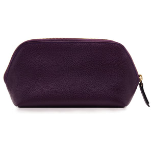 Otto Angelino Leather Genuine Leather Makeup Bag Cosmetic Pouch Travel Organizer Toiletry Clutch