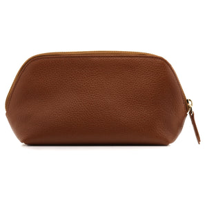 Otto Angelino Leather Genuine Leather Makeup Bag Cosmetic Pouch Travel Organizer Toiletry Clutch