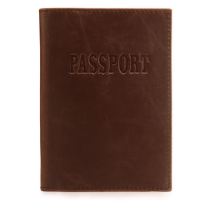 Otto Angelino Leather Passport Wallet - RFID Blocking - Unisex