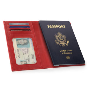 Otto Angelino Leather Passport Wallet - RFID Blocking - Unisex